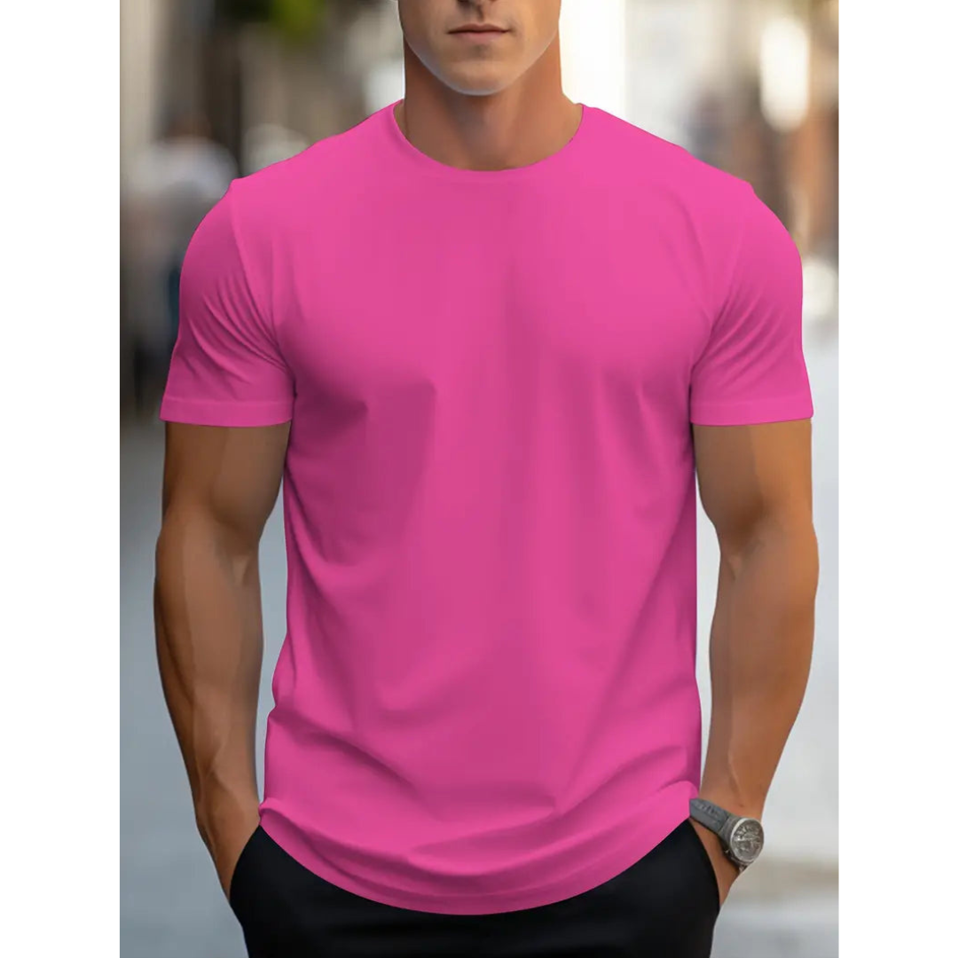Brian - Classique T-shirt Homme à Manches Courtes
