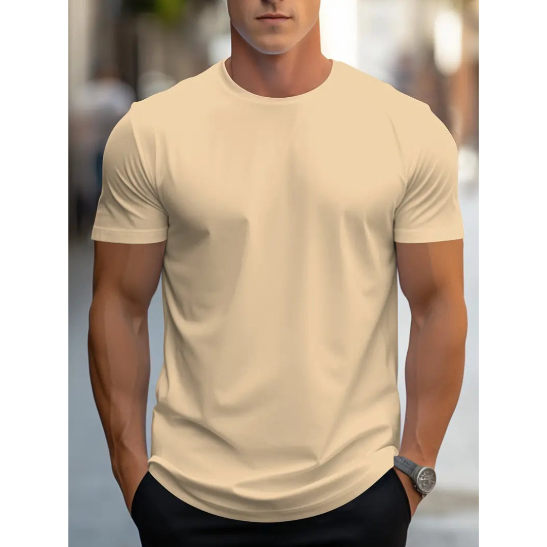 Brian - Classique T-shirt Homme à Manches Courtes