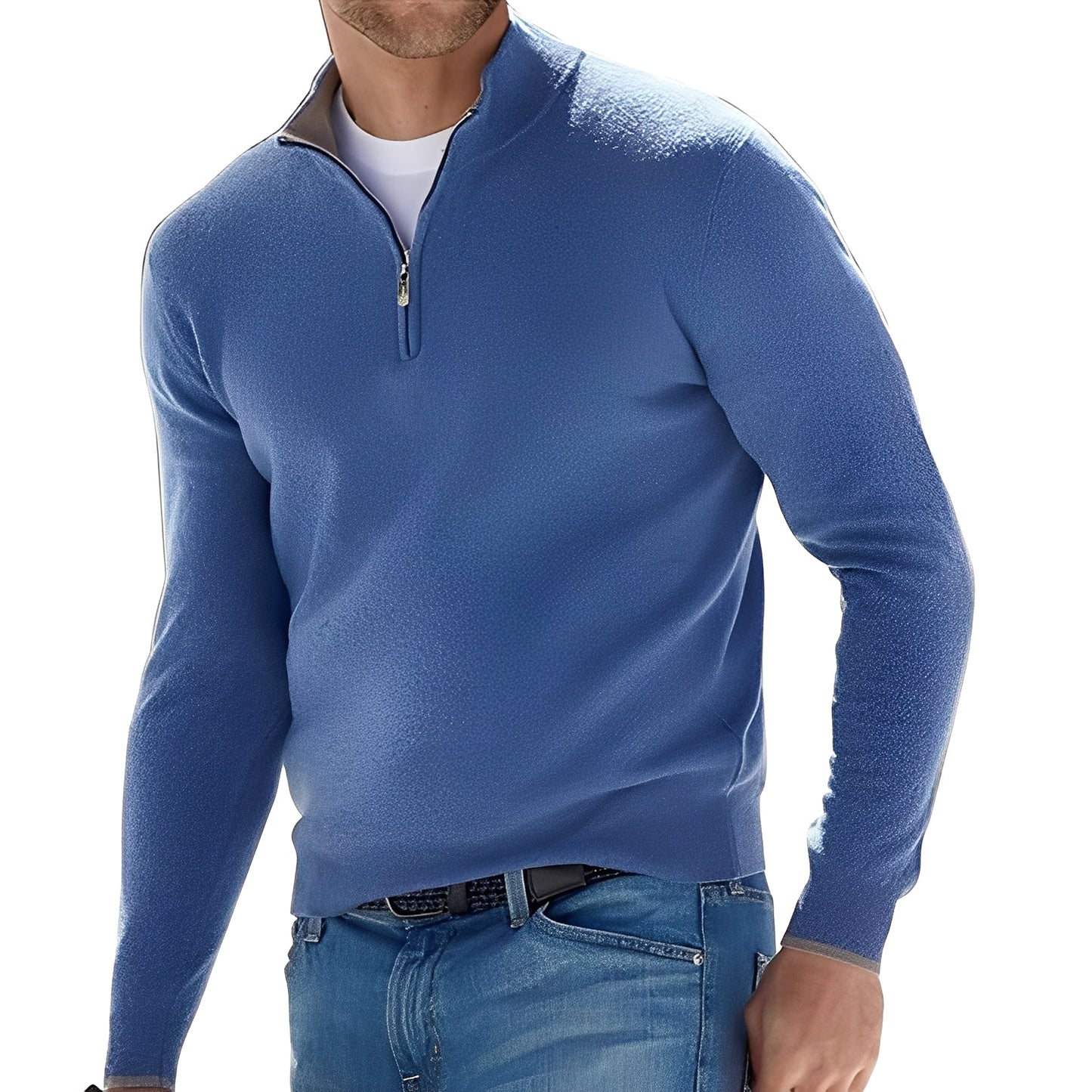 Ralph – Pull zippé pour homme au style casual