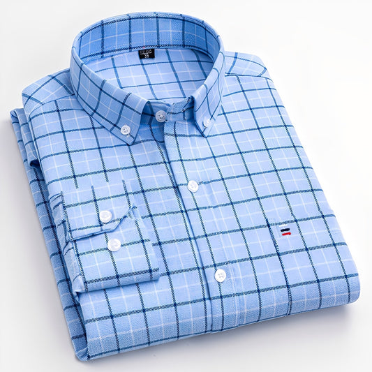 Nikolas - Chemise décontractée à carreaux pour homme
