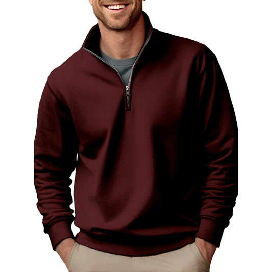 Edgar - Sweat-shirt léger et agréable avec zip pour hommes