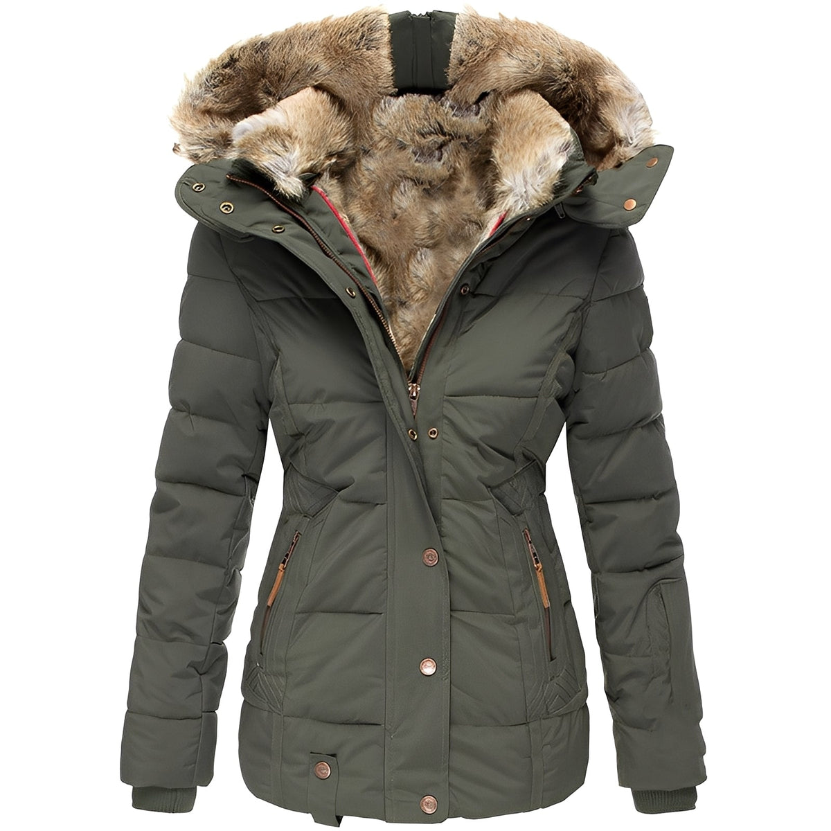 Romilly - Veste à la mode et chaude avec capuche