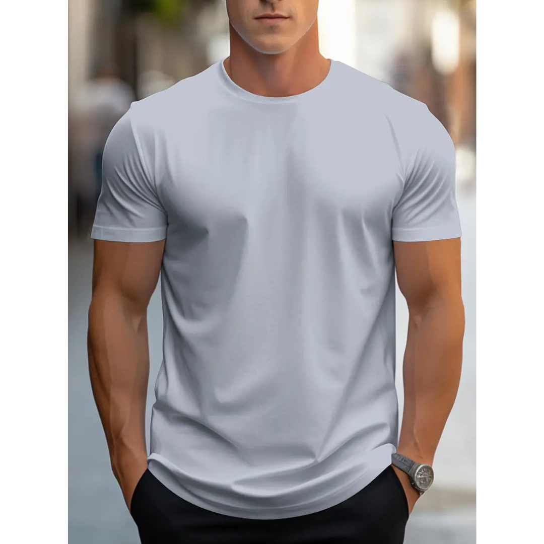 Brian - Classique T-shirt Homme à Manches Courtes