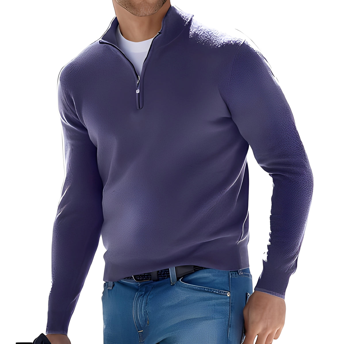 Ralph - Pull confortable à demi-zip