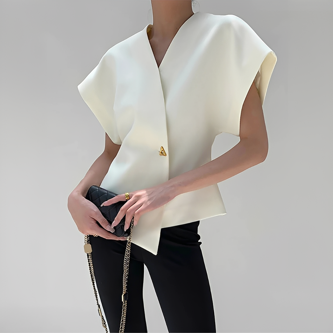 Leonie - Blouse élégante à col en V