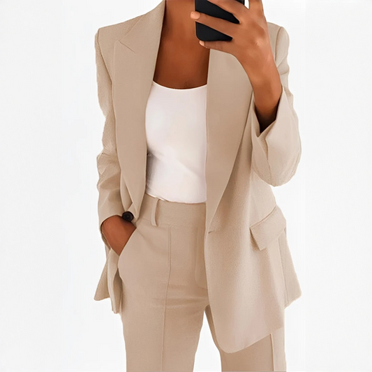 Muriel - Ensemble blazer et pantalon confortables