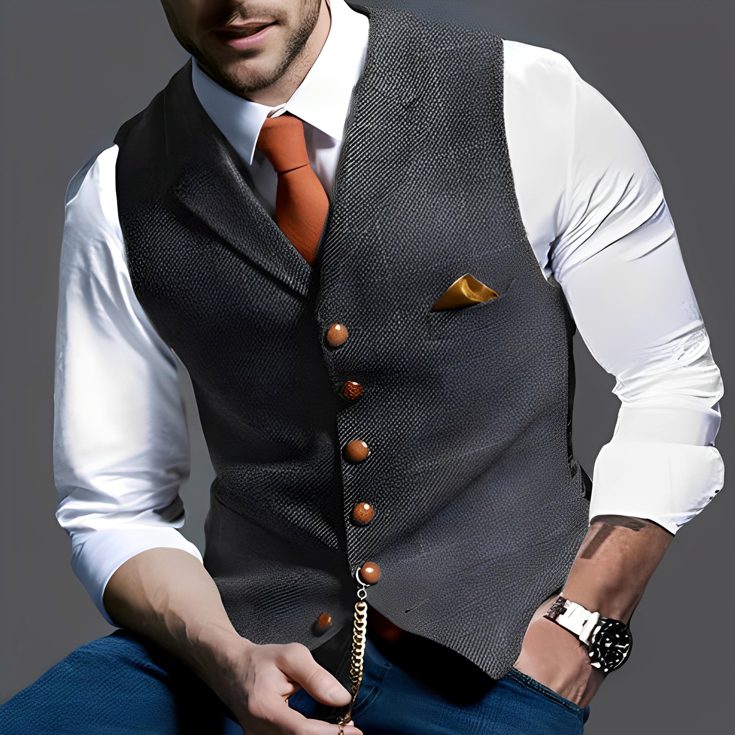 Jasper - Gilet de style vintage