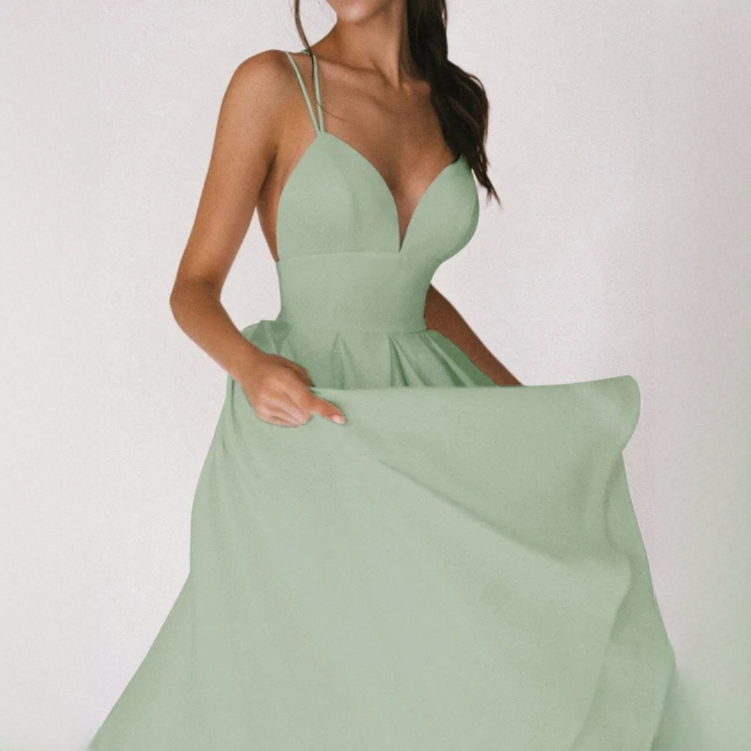 Gabriella - Robe élégante à bretelles croisées