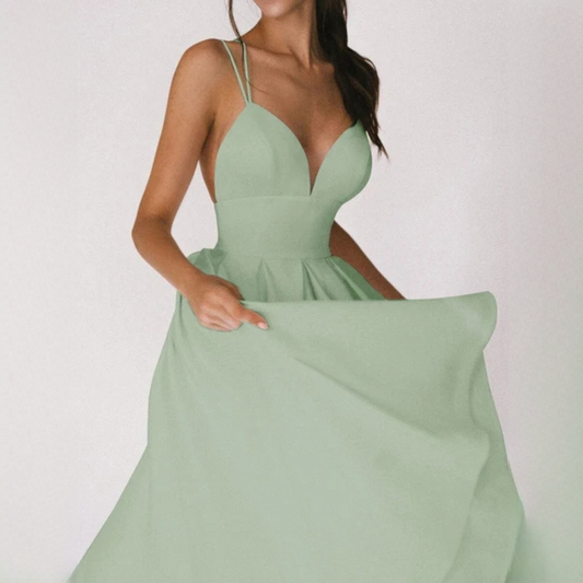 Gabriella - Robe élégante à bretelles croisées