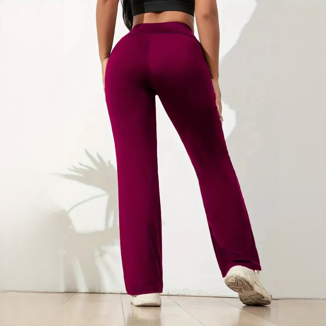 Jaylene - Pantalon extensible à jambes larges