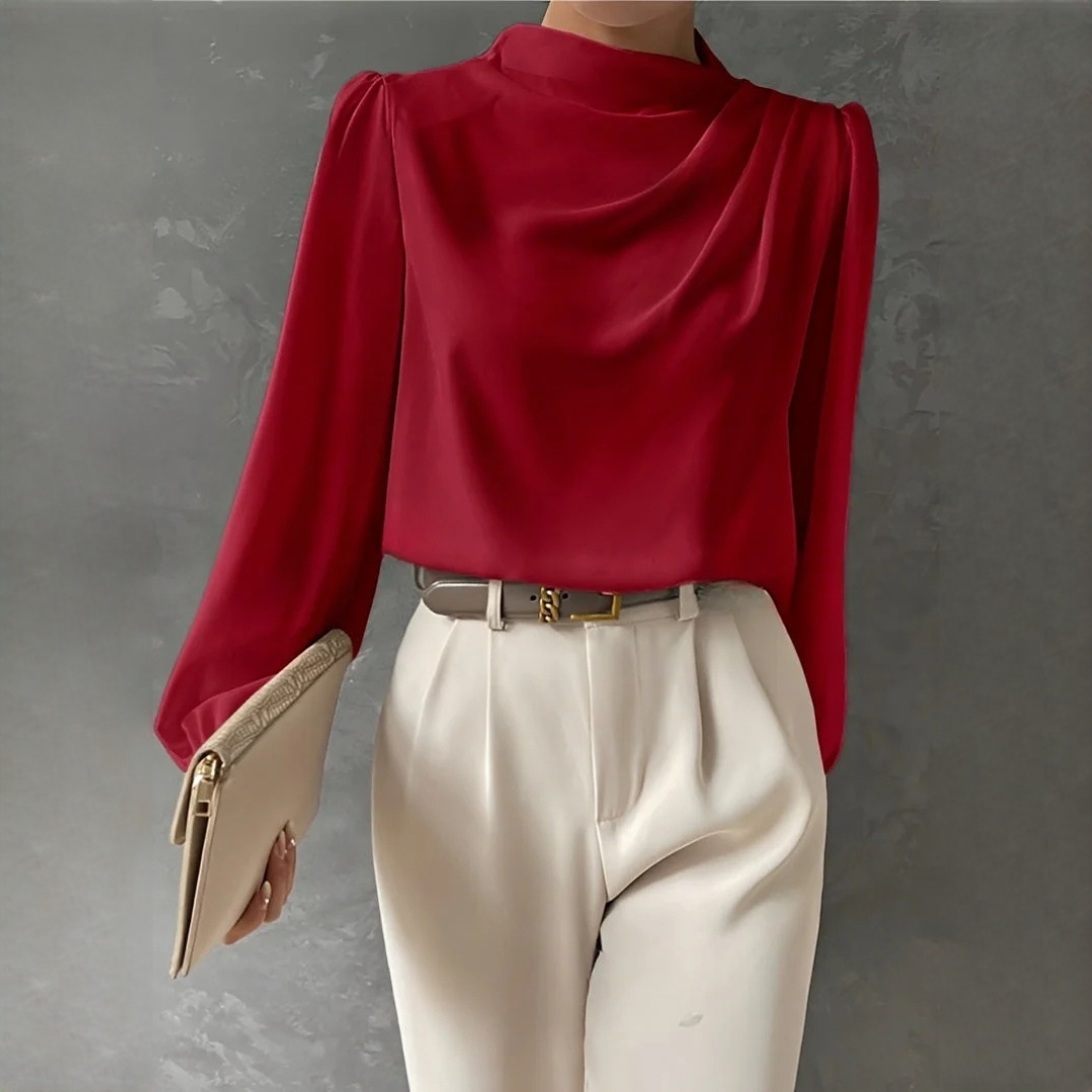Meghan - Blouse plissée élégante et chic