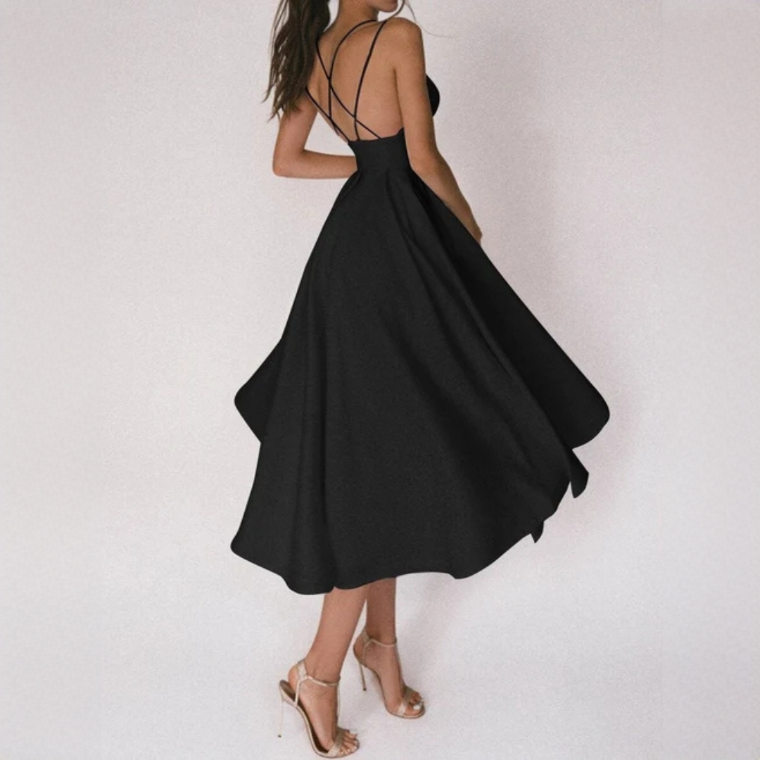 Gabriella - Robe élégante à bretelles croisées