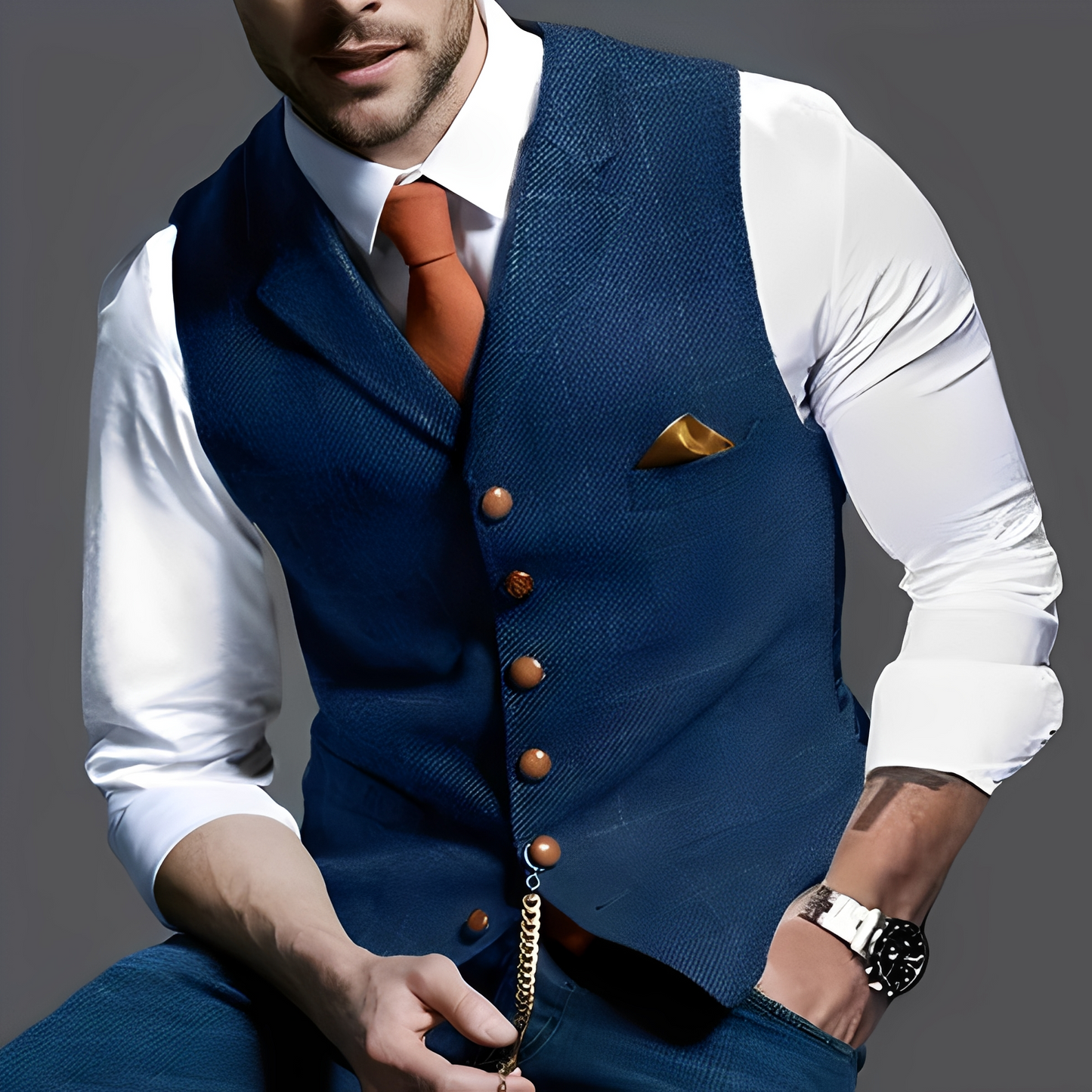 Jasper - Gilet de style vintage