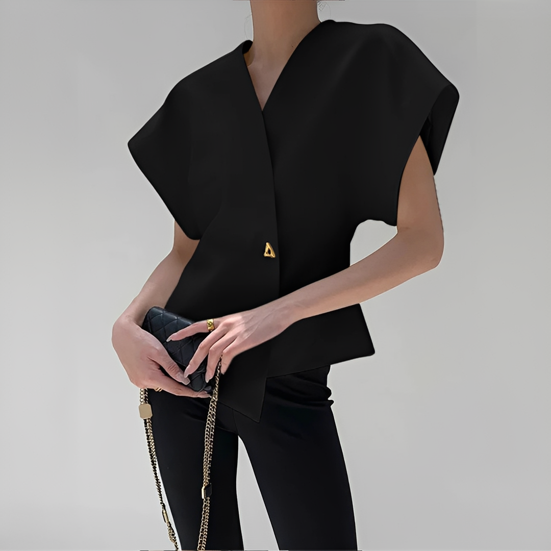 Leonie - Blouse élégante à col en V