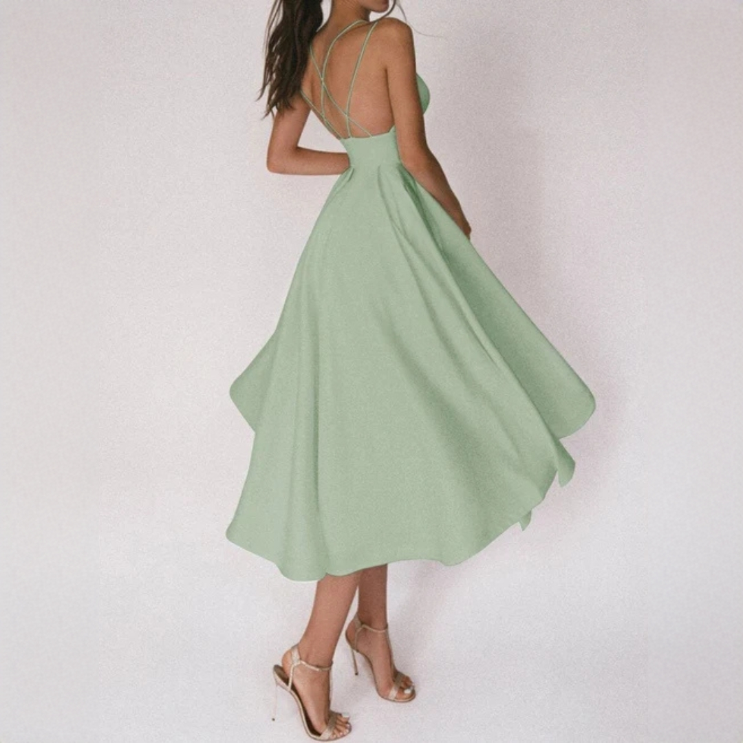 Gabriella - Robe élégante à bretelles croisées