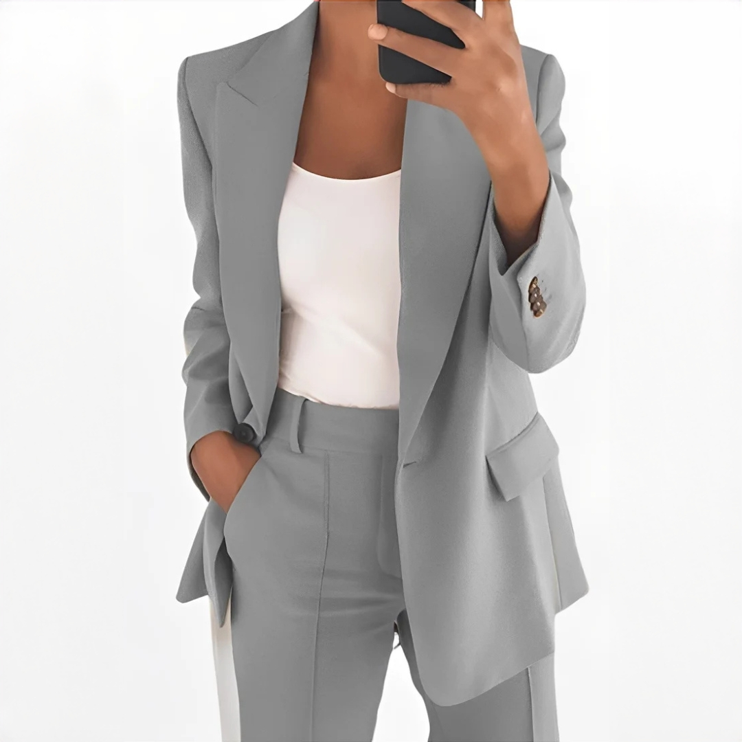 Muriel - Ensemble blazer et pantalon confortables