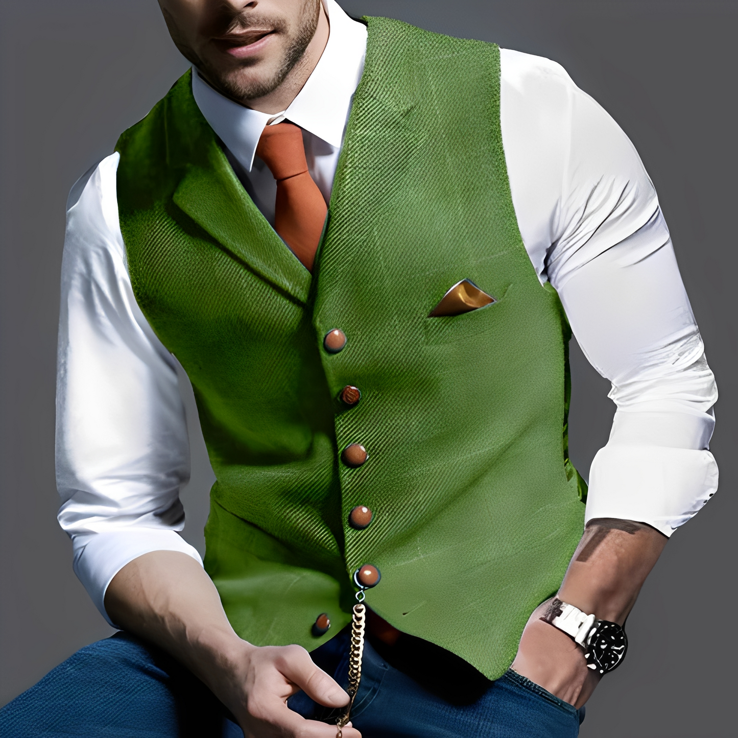 Jasper - Gilet de style vintage