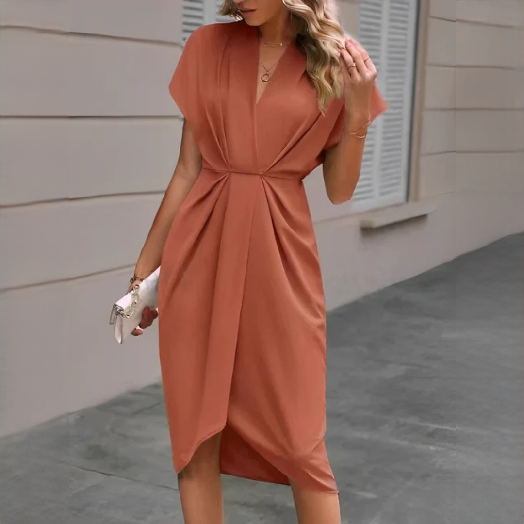 Natille - Robe midi plissée élégante