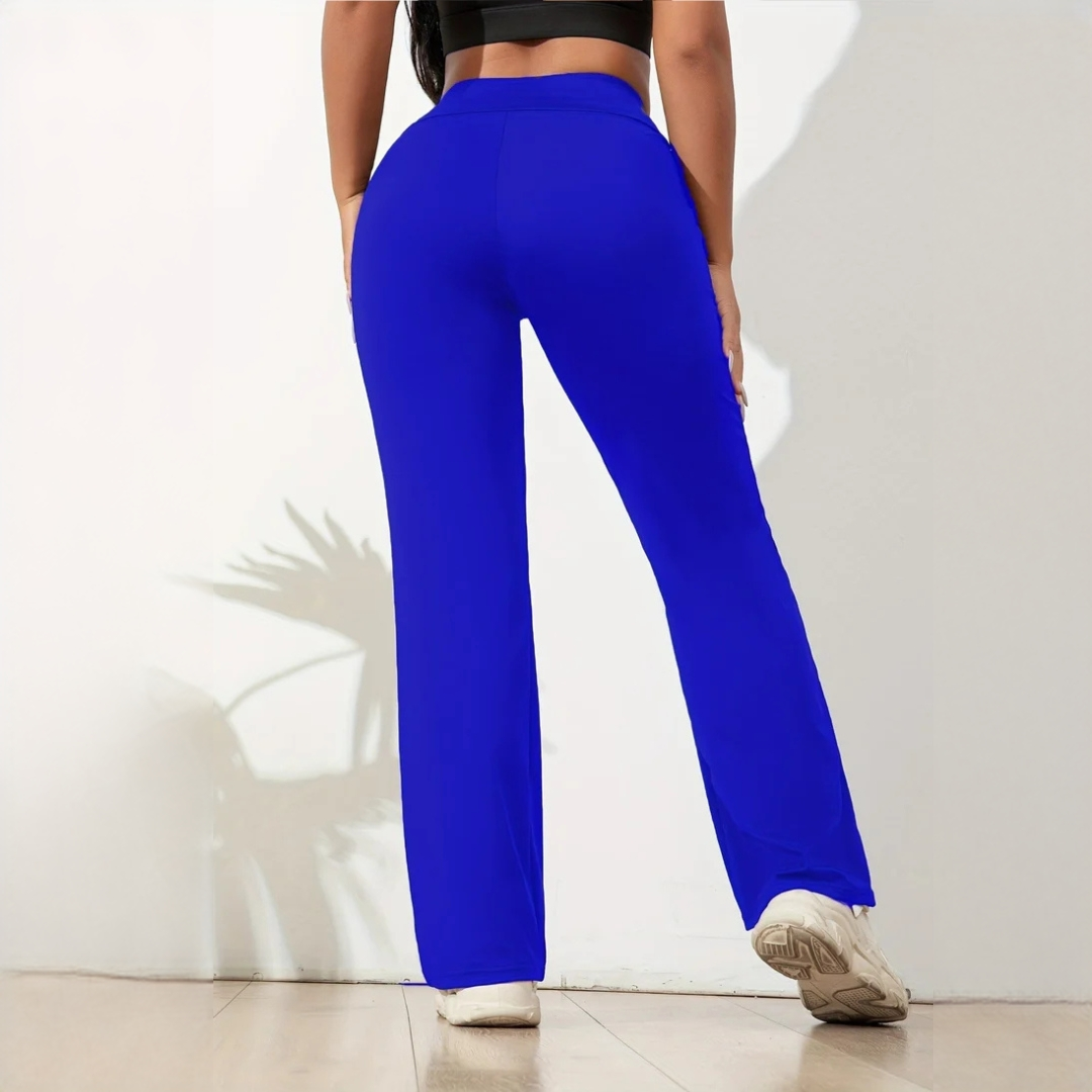 Jaylene - Pantalon extensible à jambes larges
