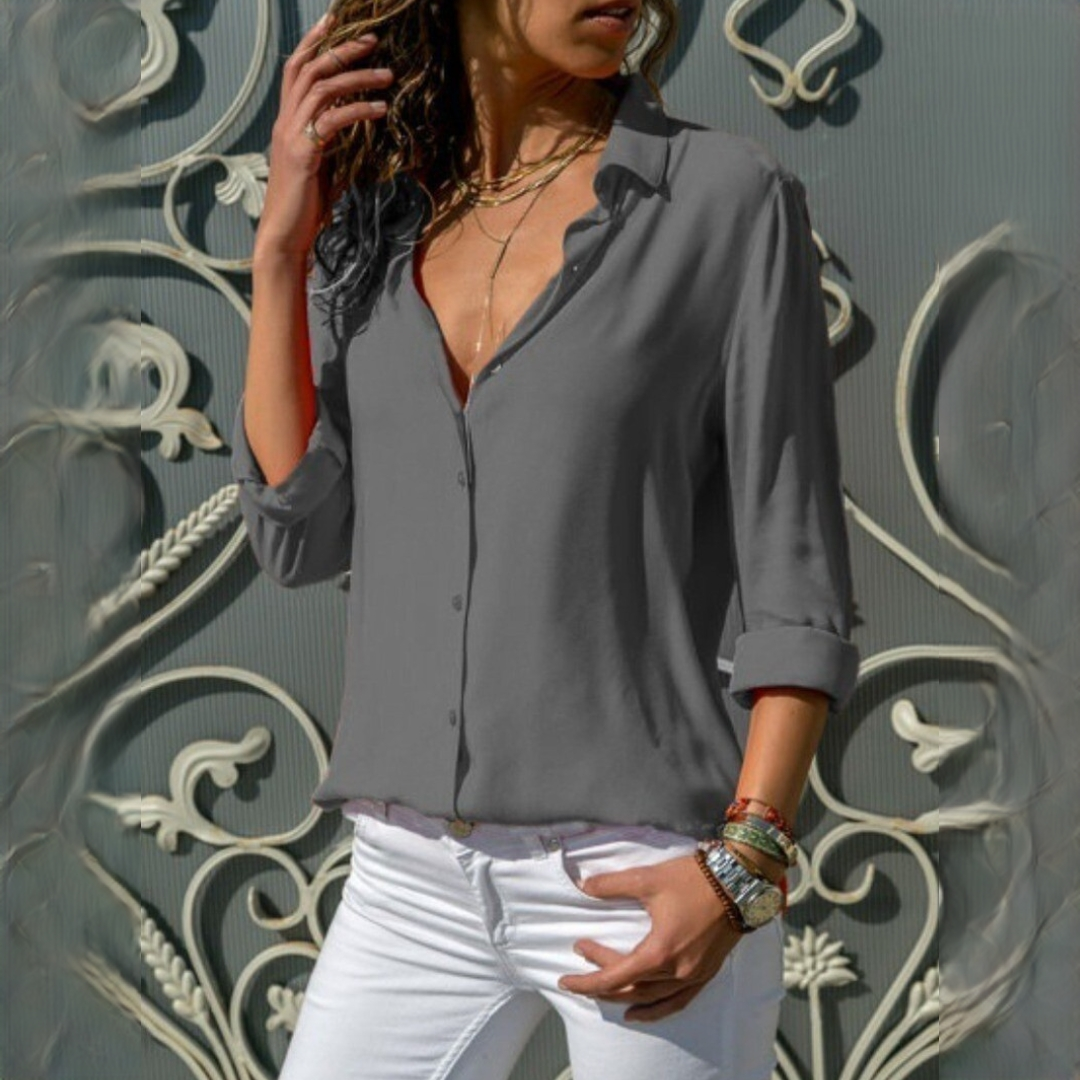 Jordana - Blouse chic à manches longues