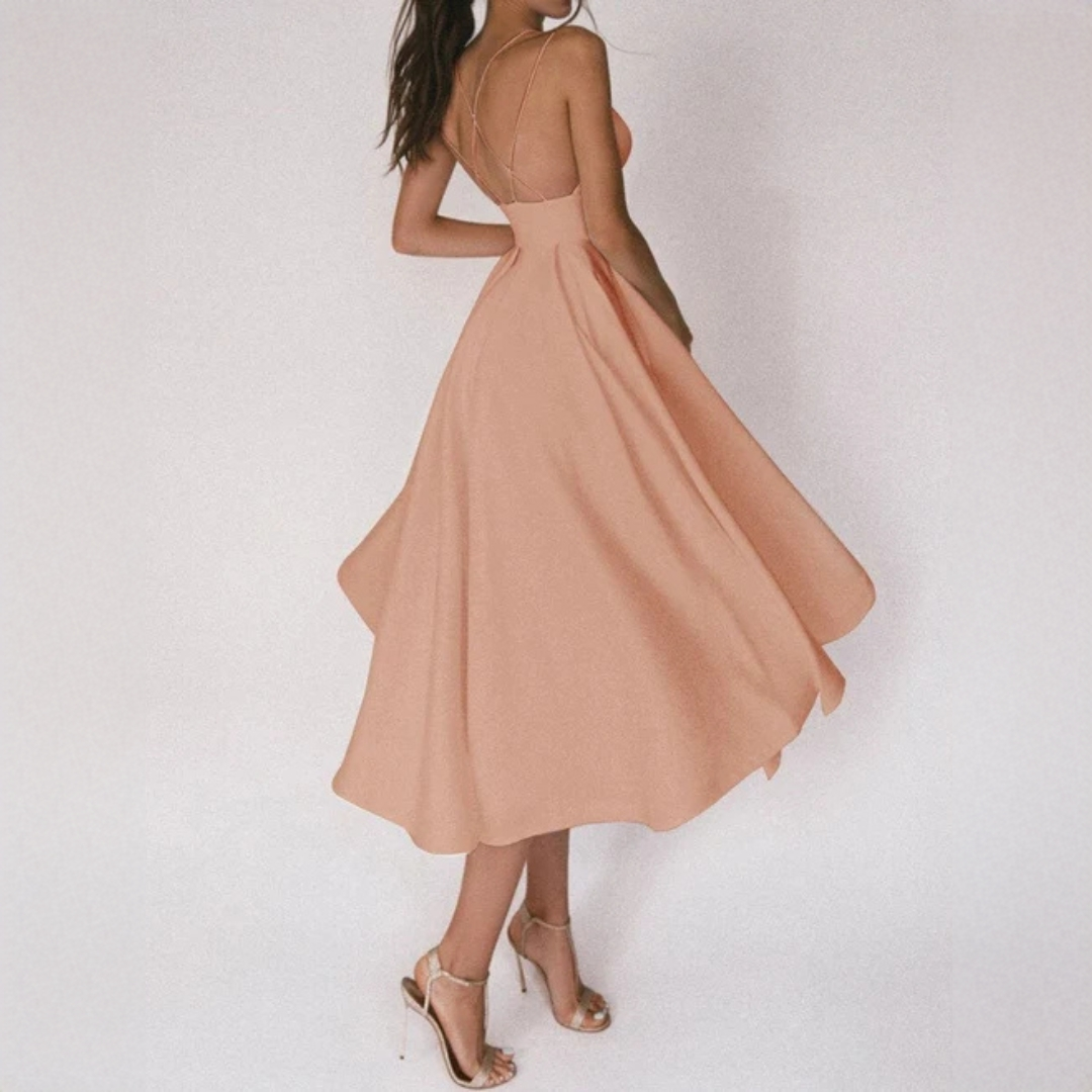 Gabriella - Robe élégante à bretelles croisées