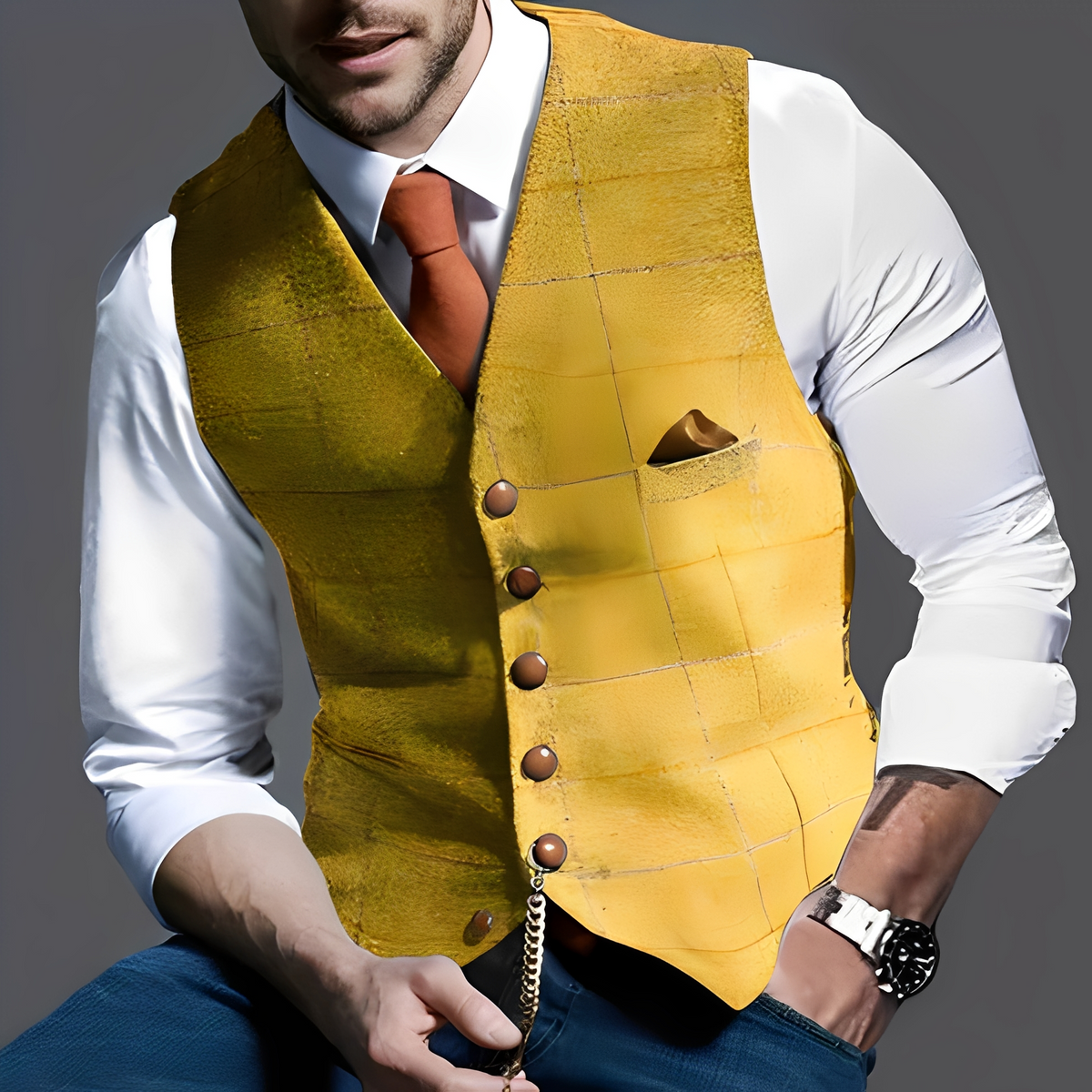 Jasper - Gilet de style vintage