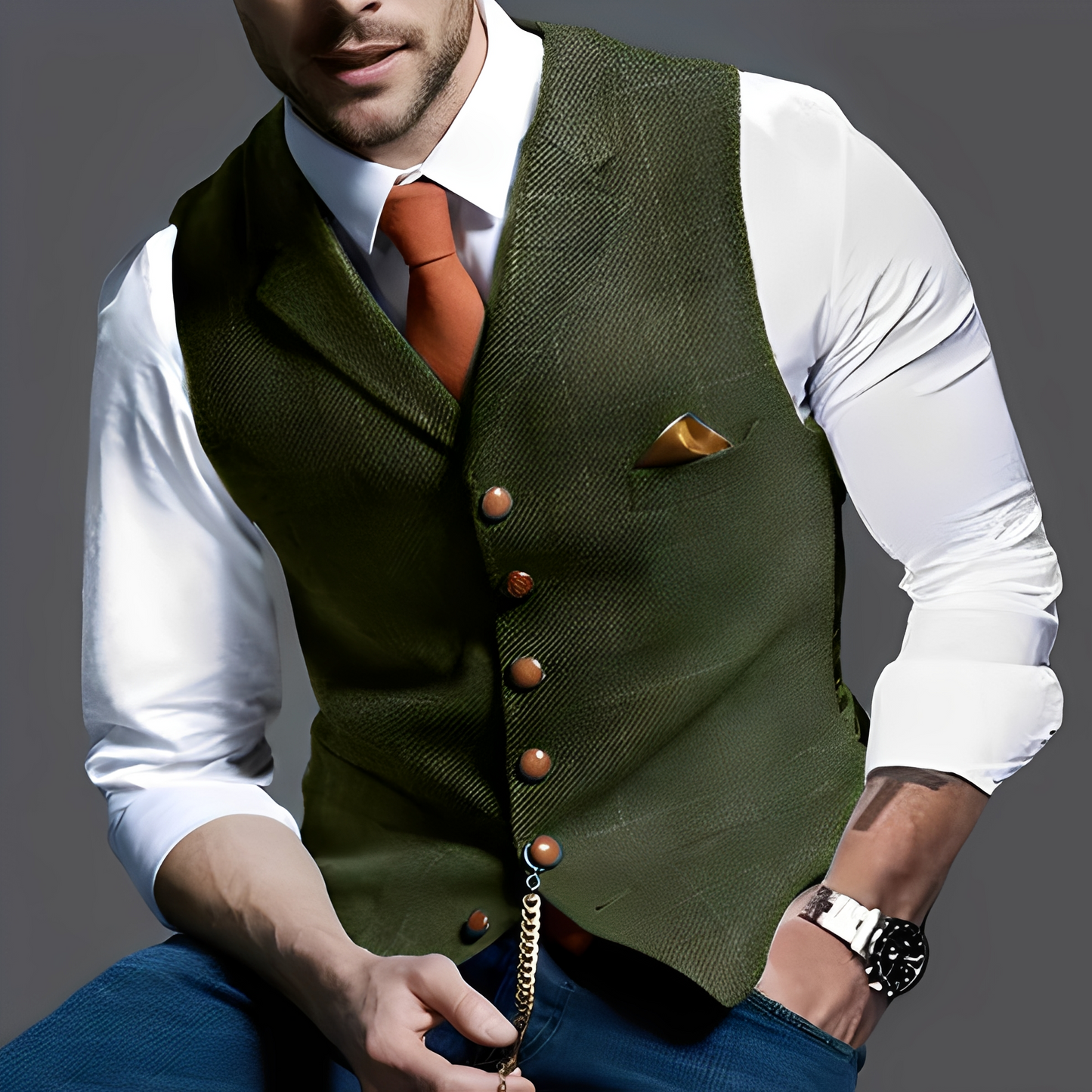 Jasper - Gilet de style vintage