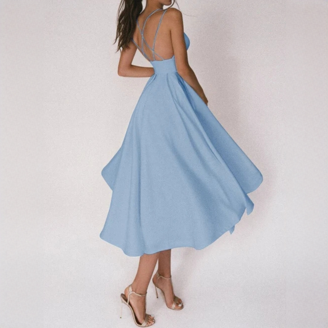 Gabriella - Robe élégante à bretelles croisées