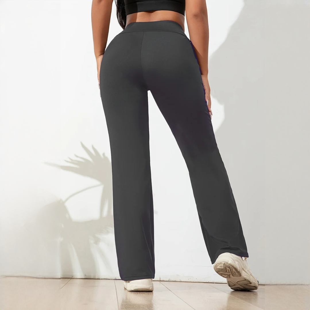Jaylene - Pantalon extensible à jambes larges