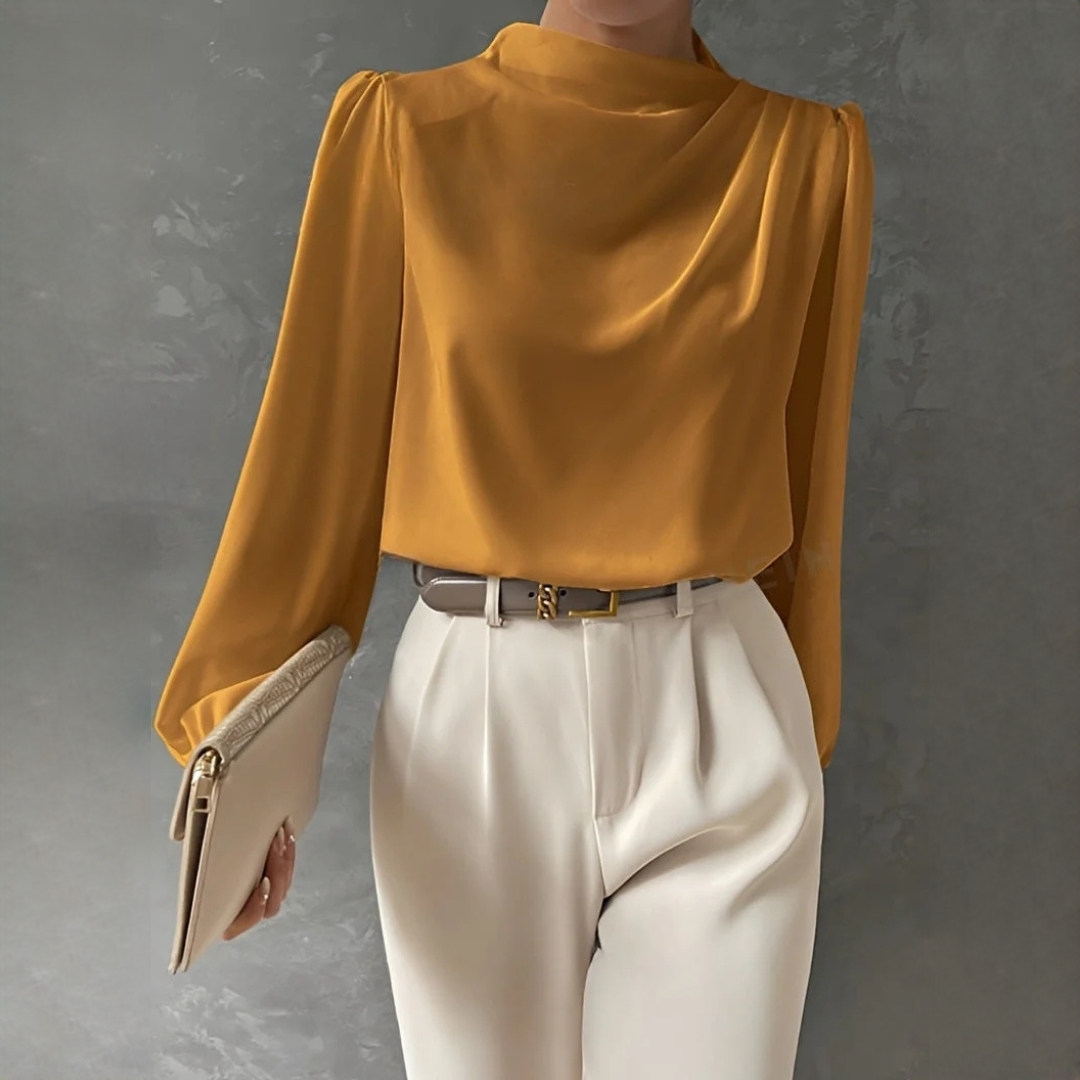 Meghan - Blouse plissée élégante et chic