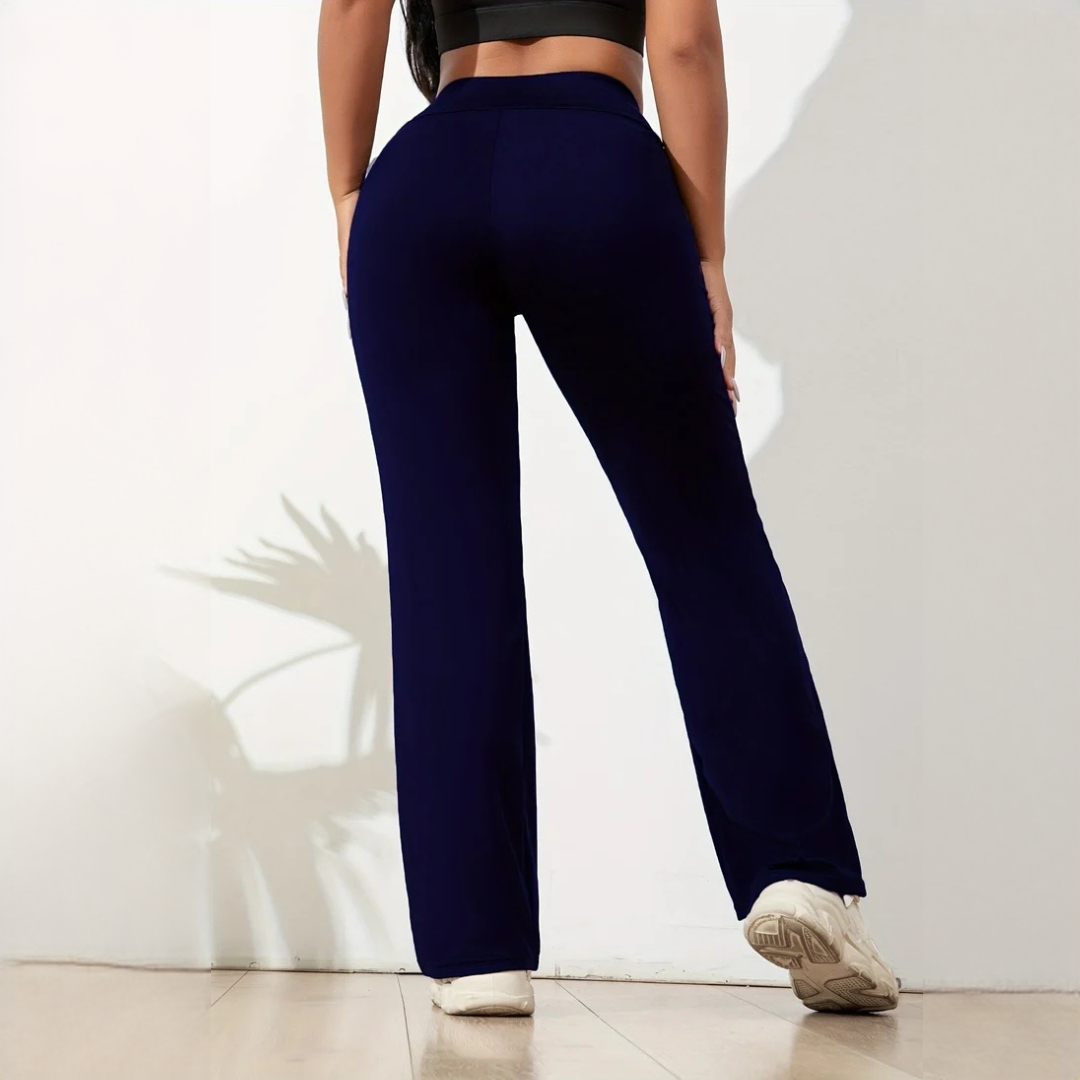 Jaylene - Pantalon extensible à jambes larges