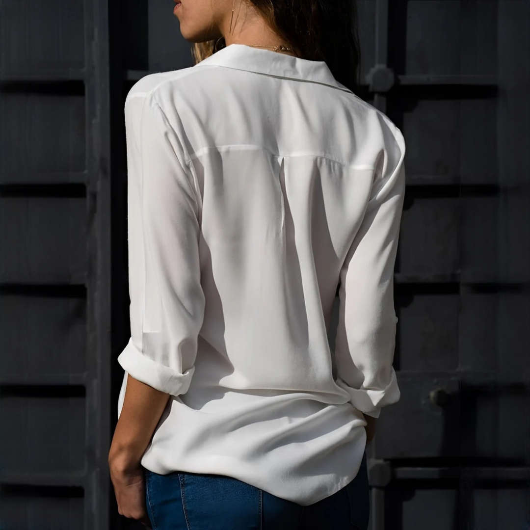 Jordana - Blouse chic à manches longues