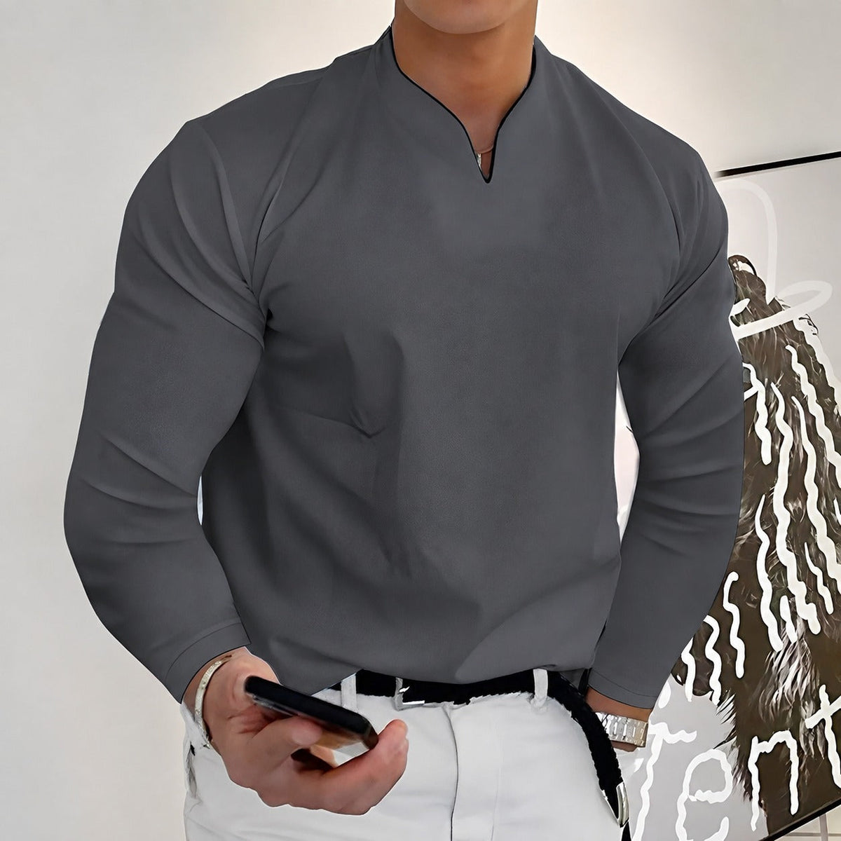 Corentin - Chemise à manches longues stylée pour homme