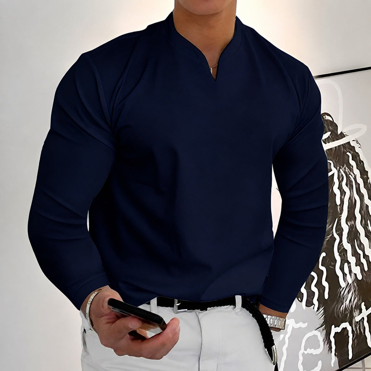 Corentin - Chemise à manches longues stylée pour homme