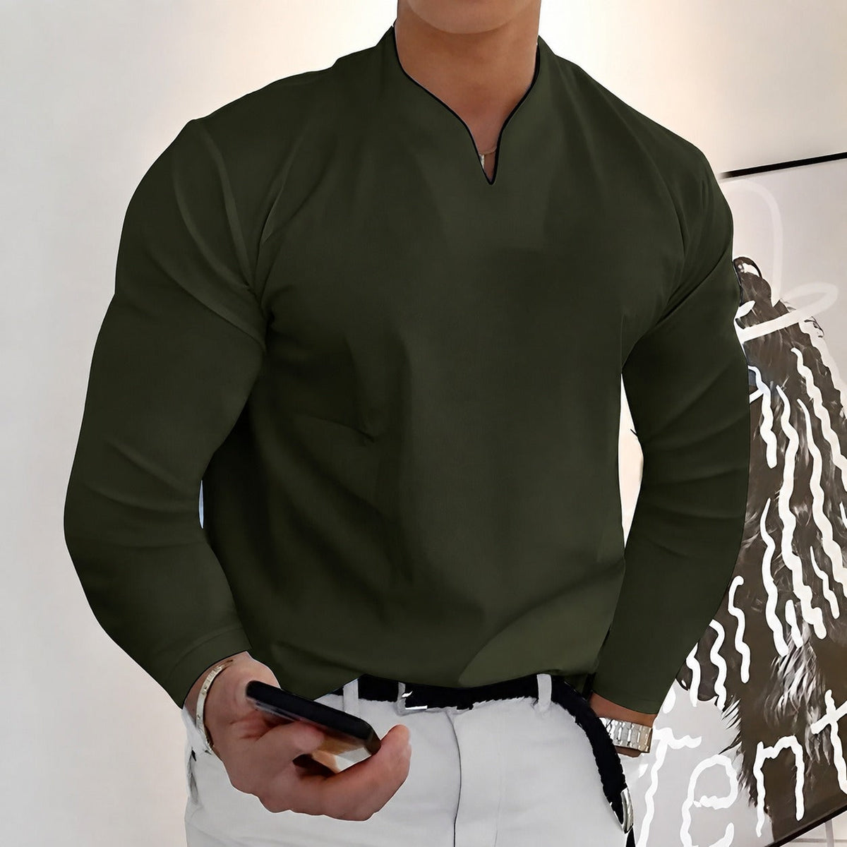 Corentin - Chemise à manches longues stylée pour homme
