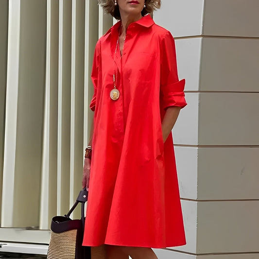 Alissa - Robe midi ample et confortable pour femmes
