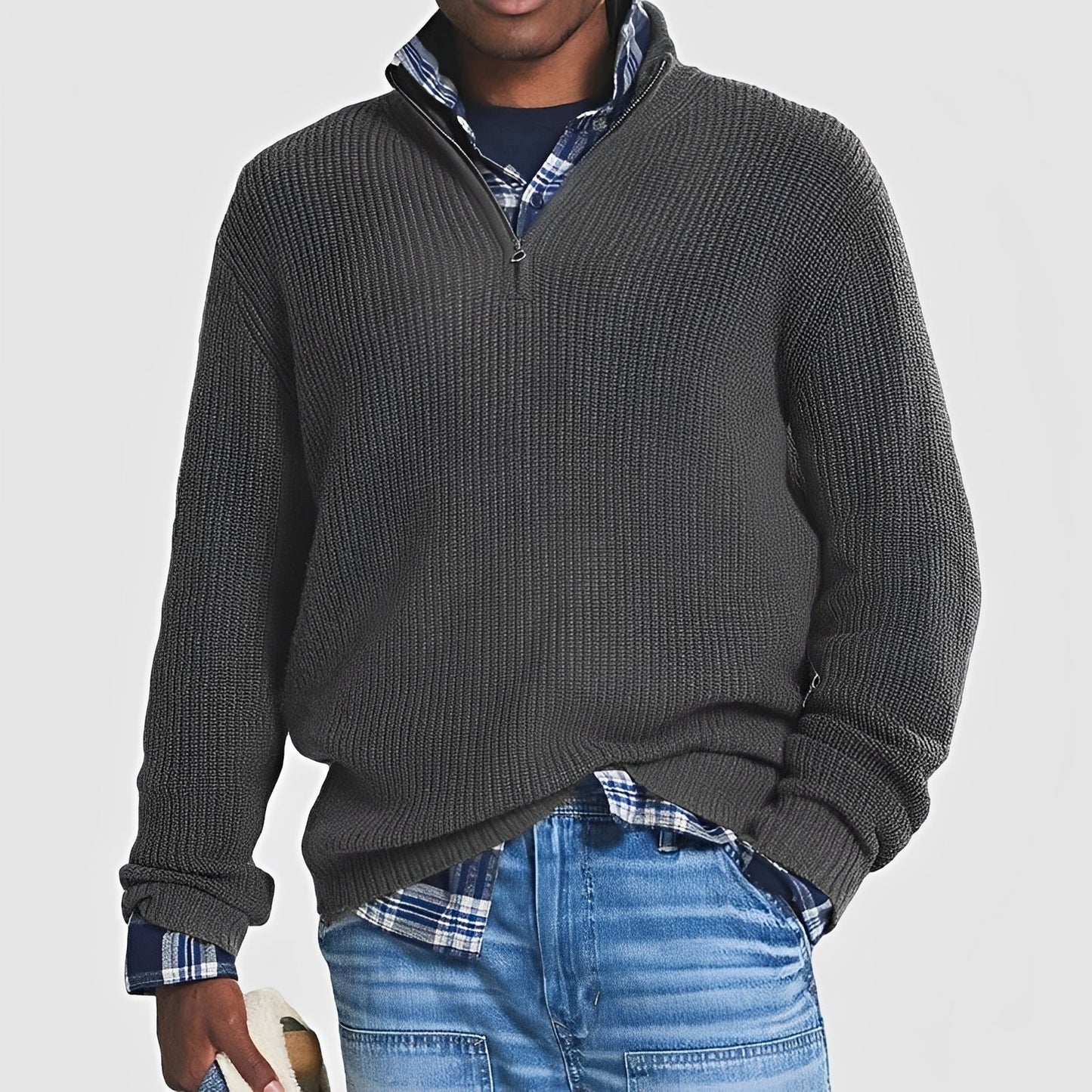 Sean - Pull-over pour hommes avec fermeture éclair