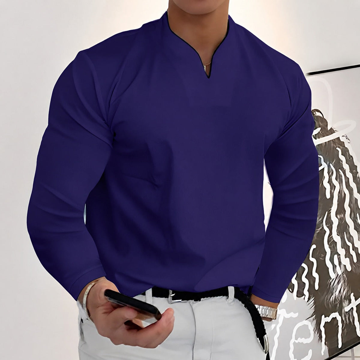 Corentin - Chemise à manches longues stylée pour homme
