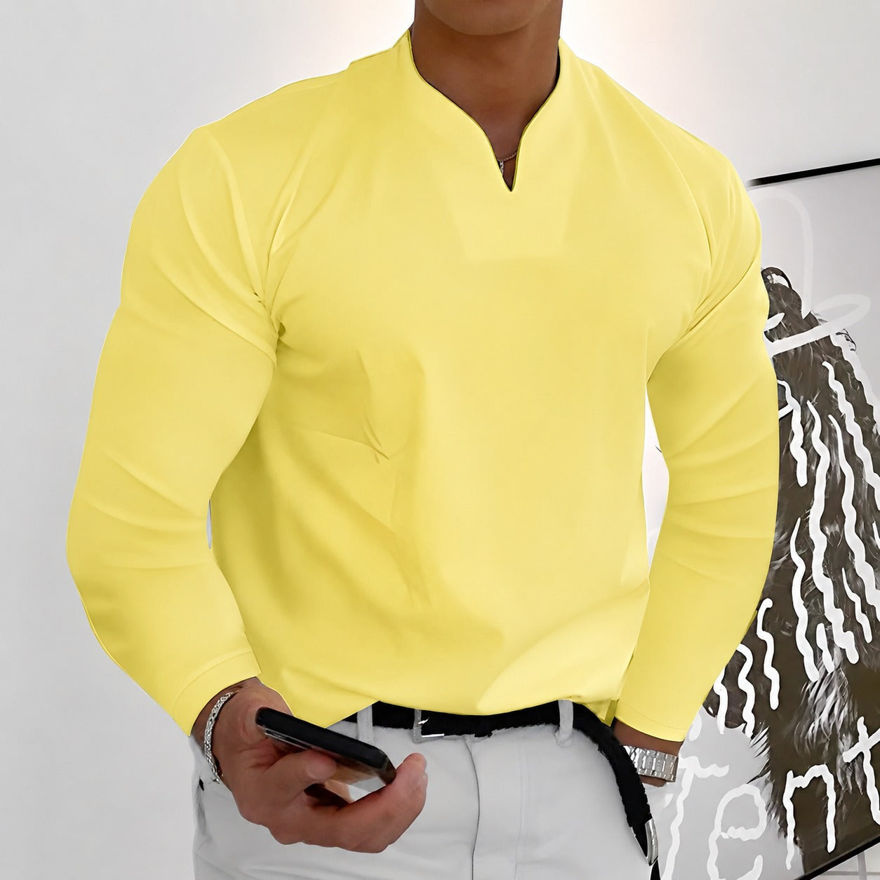 Corentin - Chemise à manches longues stylée pour homme