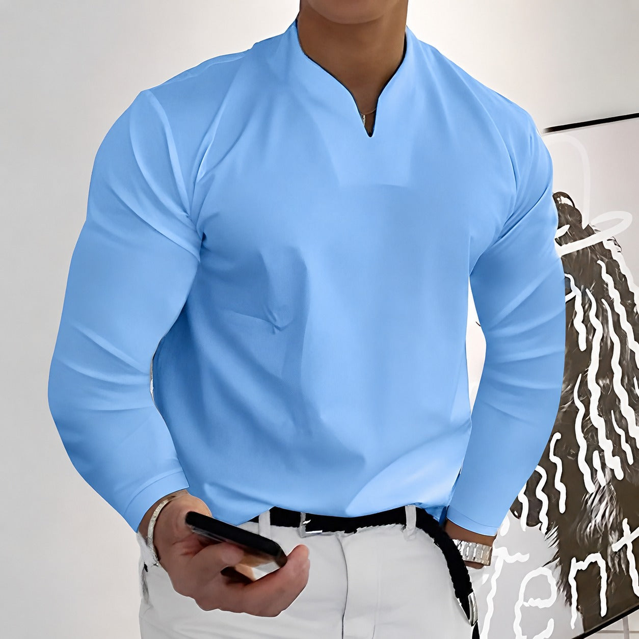 Corentin - Chemise à manches longues stylée pour homme