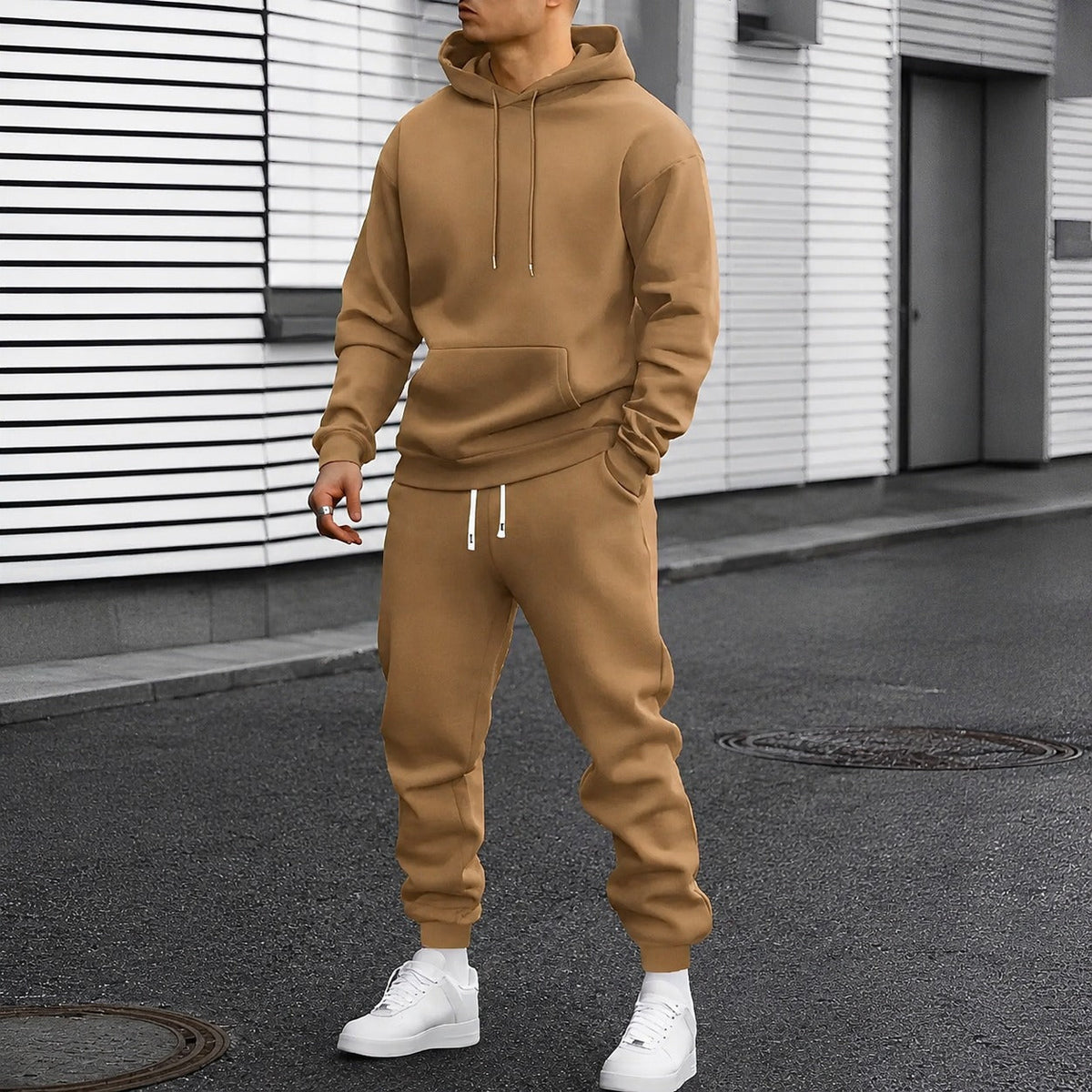 Arvel - Ensemble de survêtement confortable avec capuche pour hommes