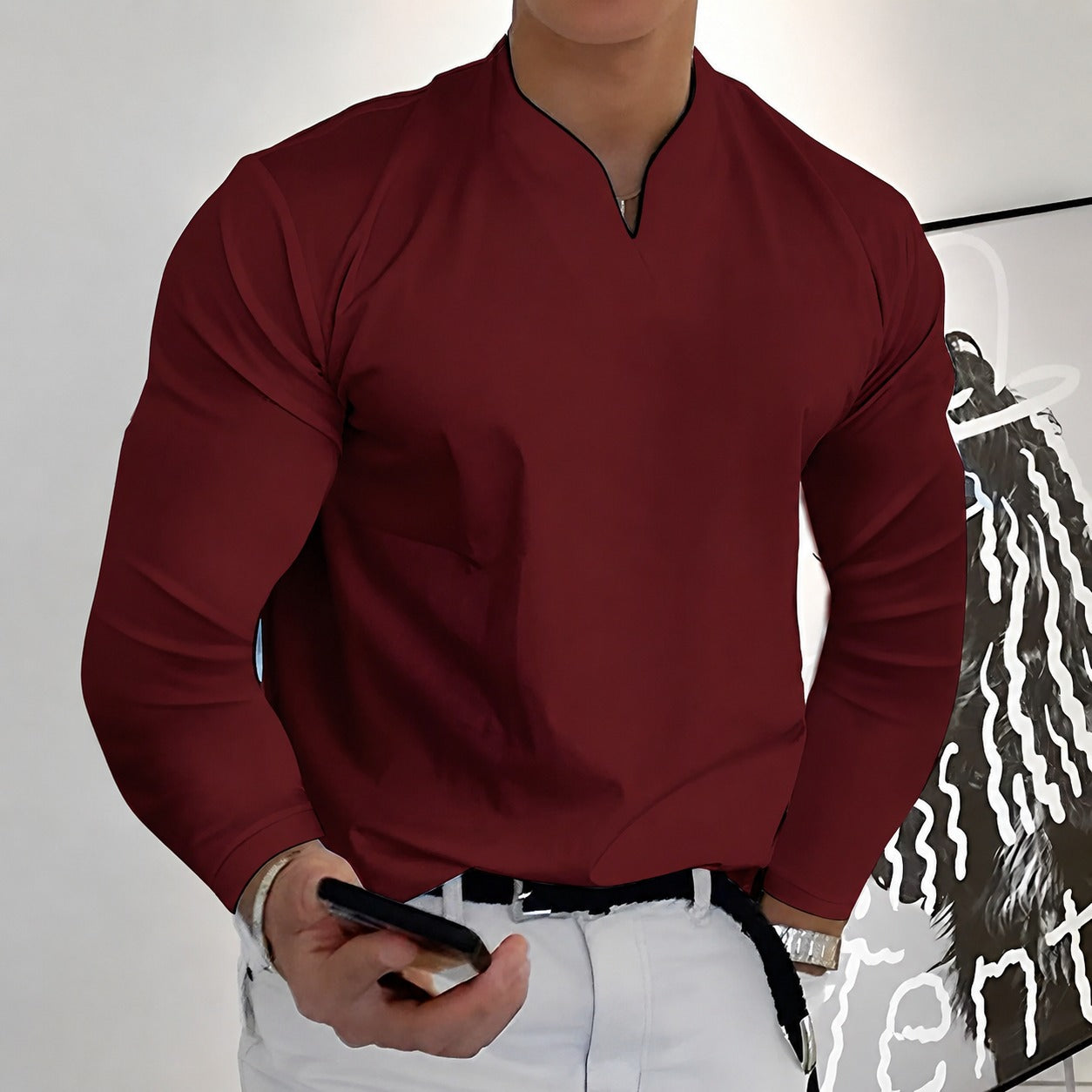 Corentin - Chemise à manches longues stylée pour homme
