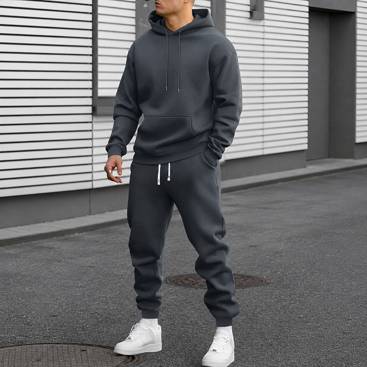 Arvel - Ensemble de survêtement confortable avec capuche pour hommes