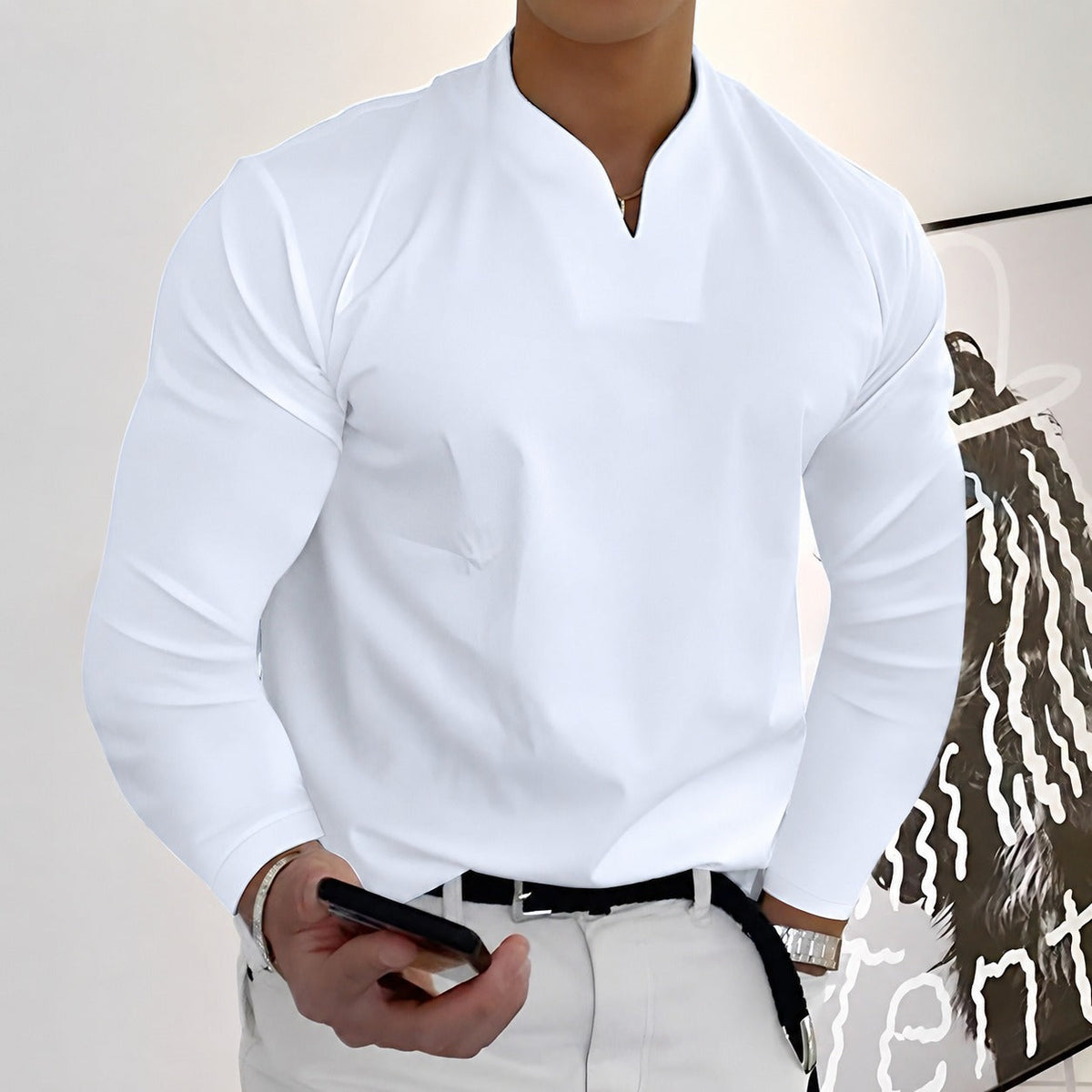 Corentin - Chemise à manches longues stylée pour homme
