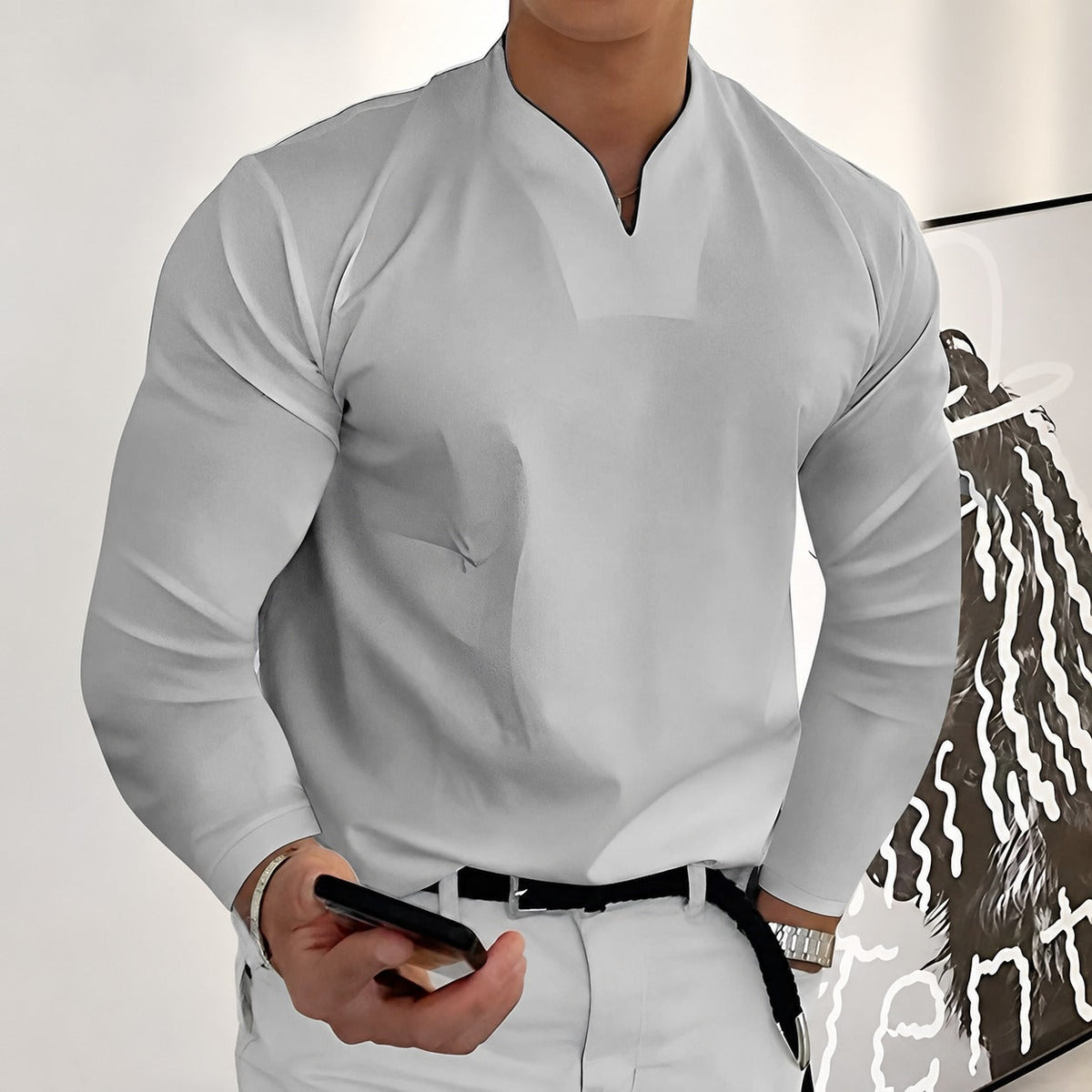 Corentin - Chemise à manches longues stylée pour homme