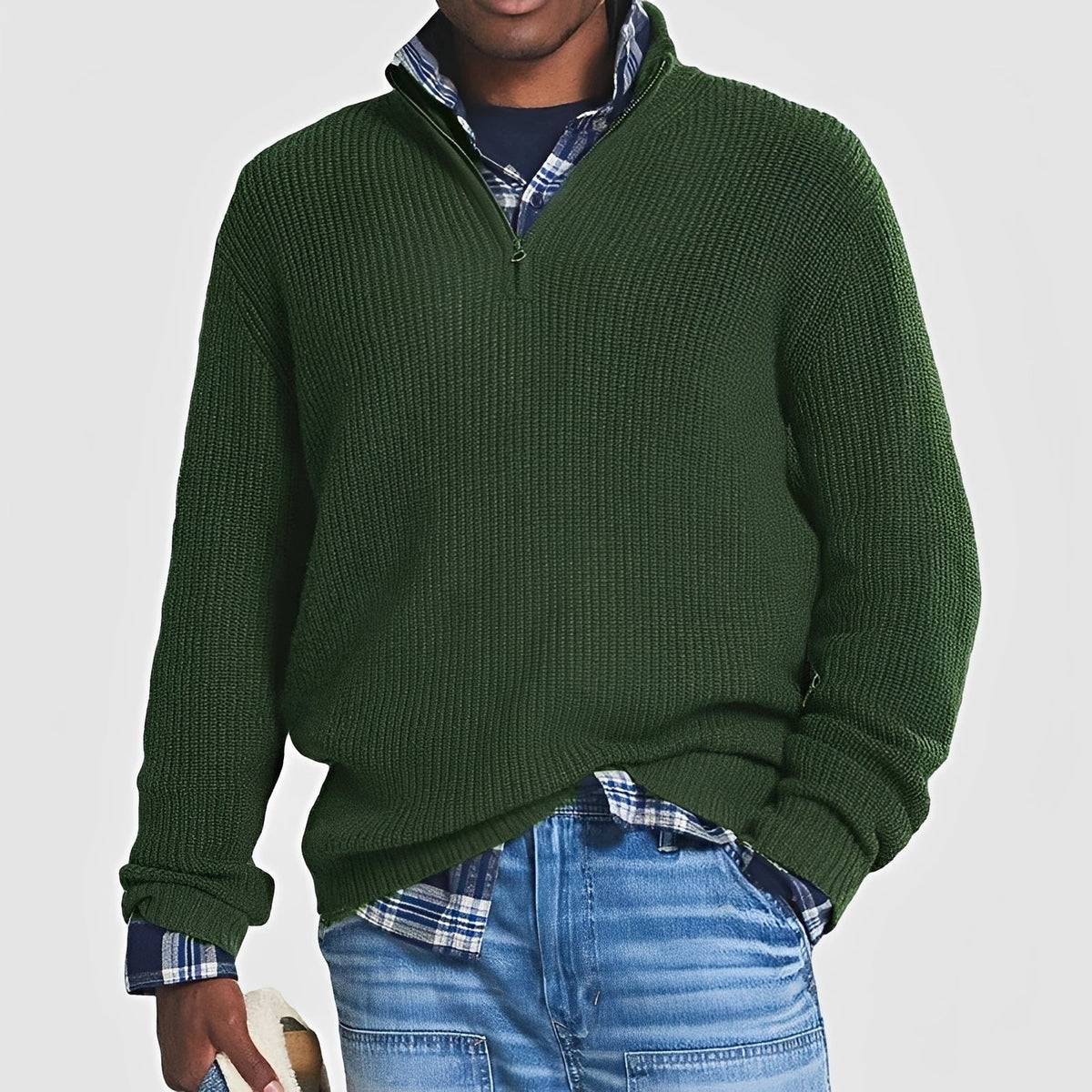 Sean - Pull-over pour hommes avec fermeture éclair