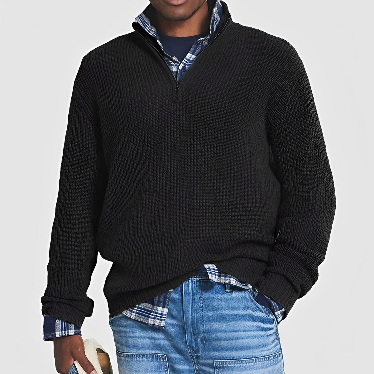 Sean - Pull-over pour hommes avec fermeture éclair