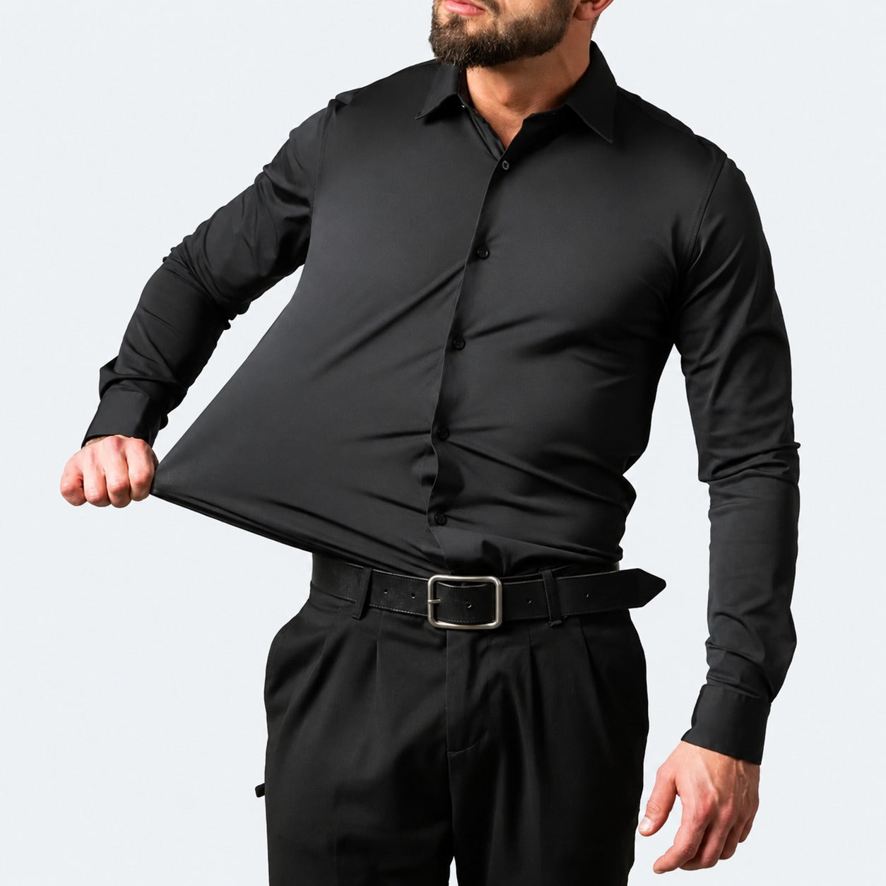 Howard - Chemise confortable pour hommes en tissu stretch