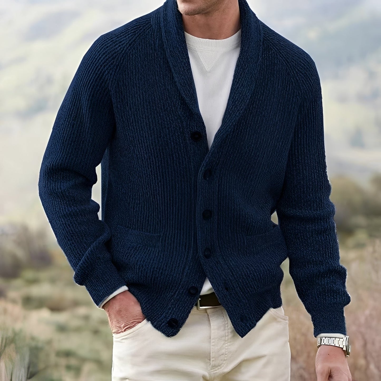 Winton - Cardigan classique pour hommes