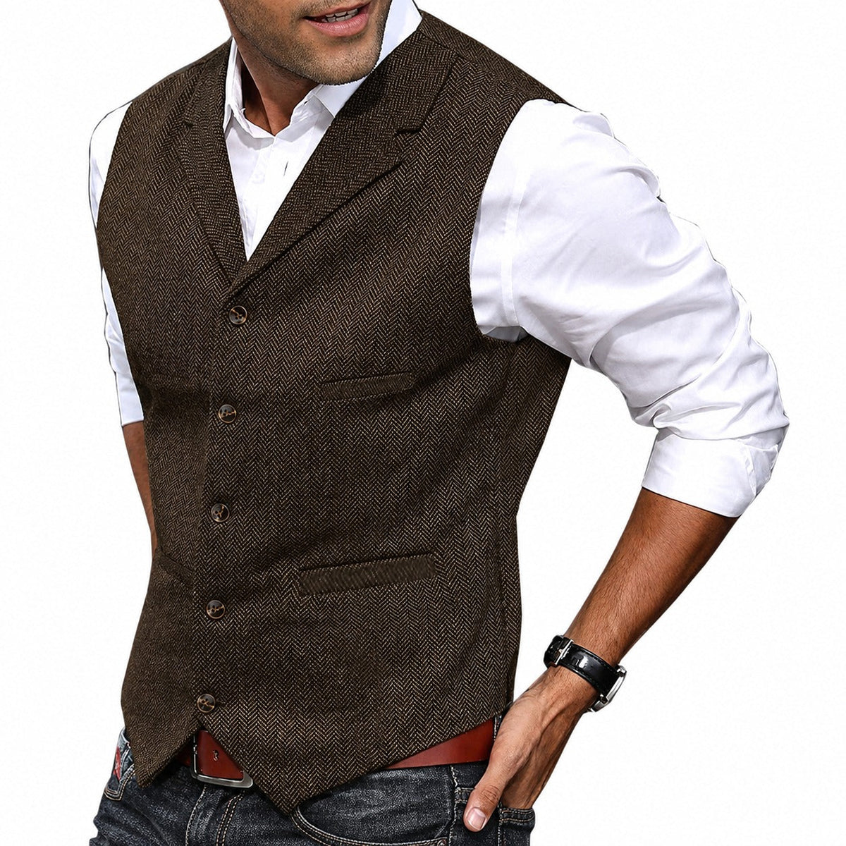 Jonas - Gilet classique, formel, traditionnel
